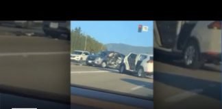 Violent four-car crash leaves seven injured in Temecula