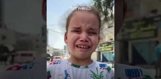 Visually-impaired Palestinian girl breaks down in tears