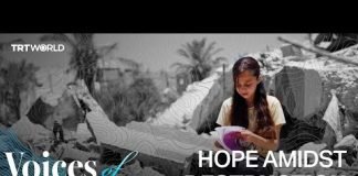 10-year-old in Gaza finds hope amidst destruction through books