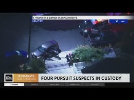 4 people in after bailing from car after pursuit in Boyle Heights