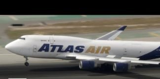 Atlas Air flight with blown tire on landing gear lands safely at LAX