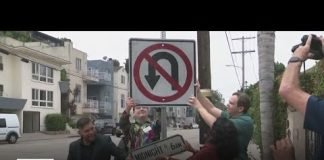 City leaders join Silver Lake community to remove street signs that targeted gay men