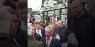 Far-right Nigel Farage has milkshake thrown over him