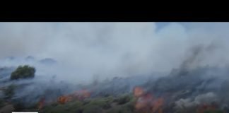 Firefighters continue to battle 3,600-acre brushfire near the Grapevine