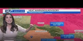 Heat warnings continue for low and high deserts