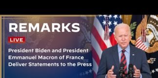 President Biden and President Emmanuel Macron of France Deliver Statements to the Press