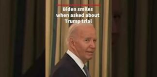 President Biden grins when asked about Trump’s conviction #shorts