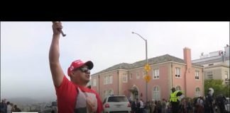 Protesters line San Francisco streets as Trump steps up fundraising in California