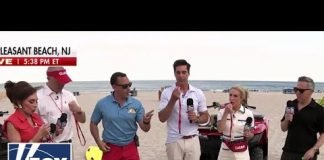 ‘The Five’ hits the beach with Jersey Shore lifeguards!